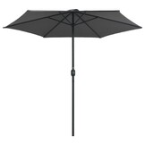 Antraciet Parasol met Aluminium Paal 270x246 cm - 34% Korting