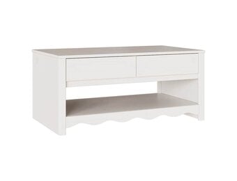 Salontafel Met Lade Wit Grenenhout - 59% Korting