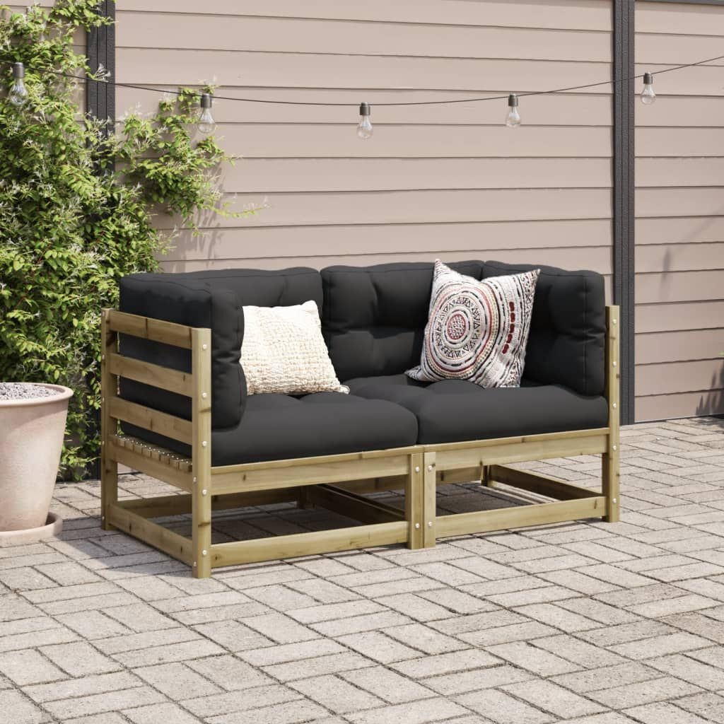 2-delige Loungeset Grenenhout - 35% Korting