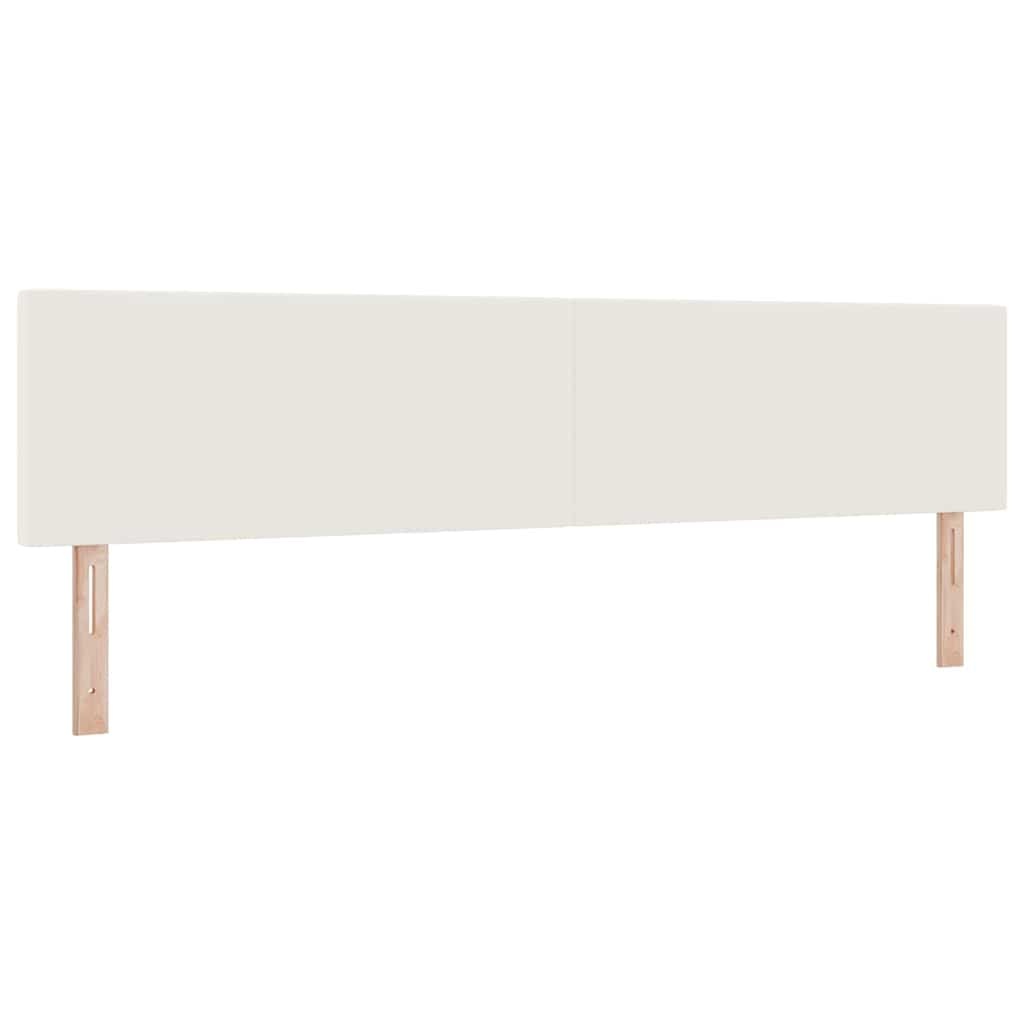 vidaXL Hoofdbord Crème 200 cm Katoen Stof