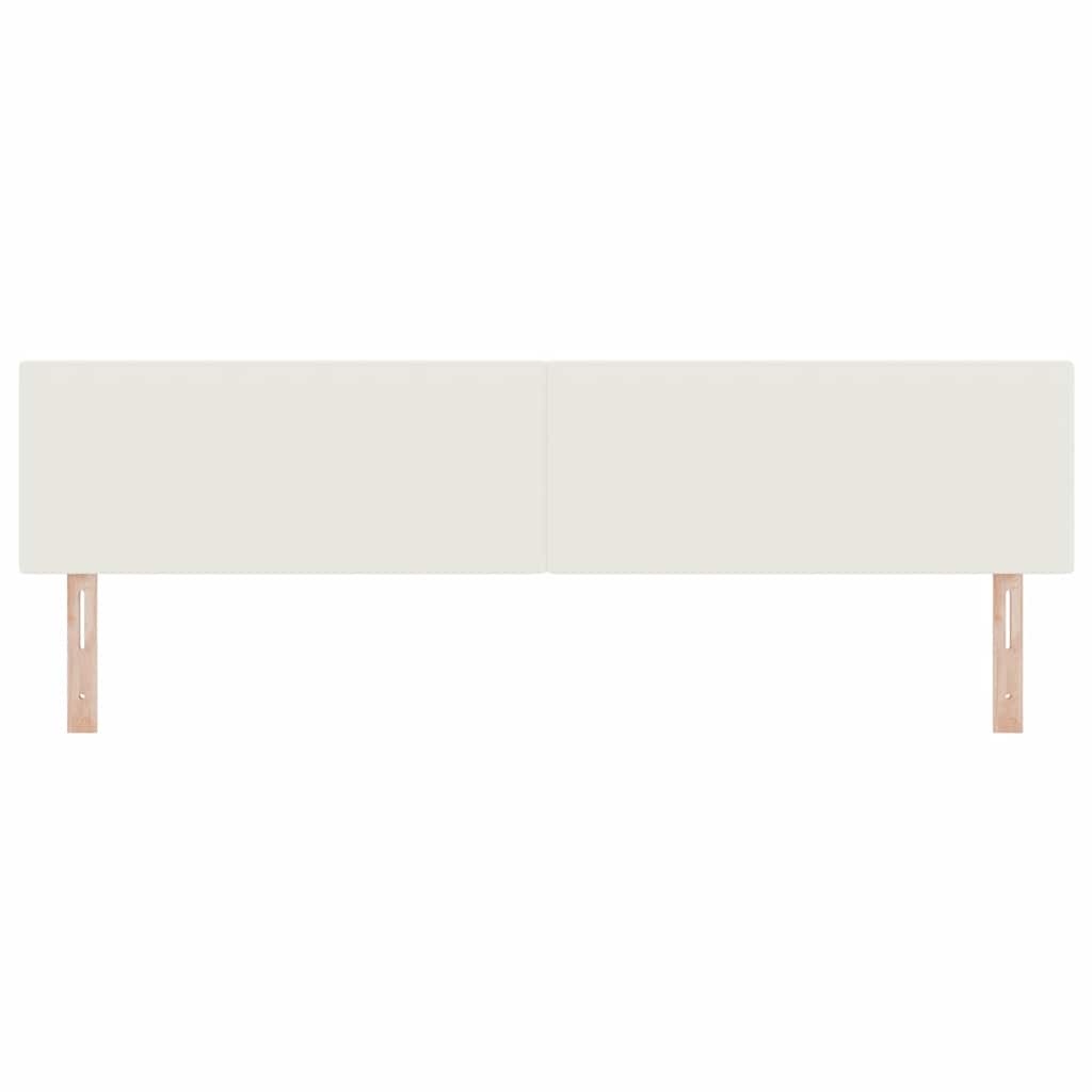 vidaXL Hoofdbord Crème 200 cm Katoen Stof