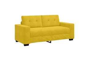 Gele Loveseat Sofa van Fluweel - 180cm Breed - 30% Korting