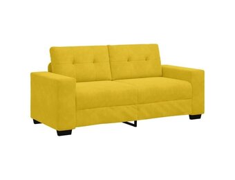 vidaXL Loveseat Sofa Geel 180x77x82 cm Fluweel