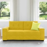 vidaXL Loveseat Sofa Geel 180x77x82 cm Fluweel
