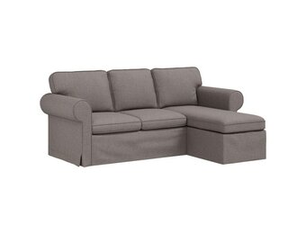 vidaXL Bank Taupe 195 x 138 x 80 cm Stof