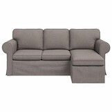 vidaXL Bank Taupe 195 x 138 x 80 cm Stof