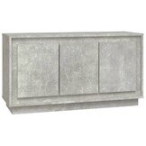 vidaXL Dressoir 102x35x55 cm bewerkt hout betongrijs