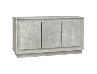 vidaXL Dressoir 102x35x55 cm bewerkt hout betongrijs
