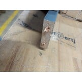 vidaXL Hoofdbord 106x4x100 cm massief grenenhout grijs