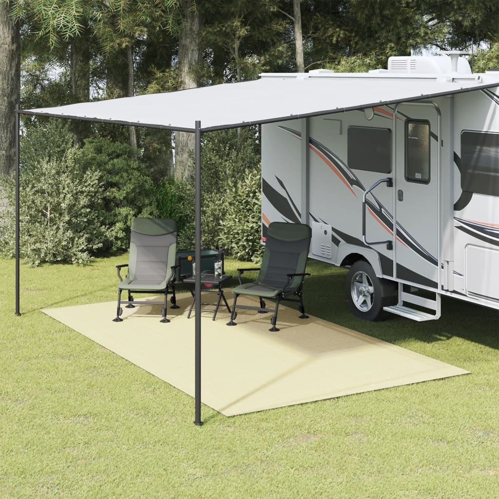 vidaXL Tenttapijt 4x2,5 m crèmekleurig