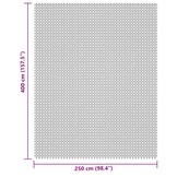 vidaXL Tenttapijt 4x2,5 m crèmekleurig