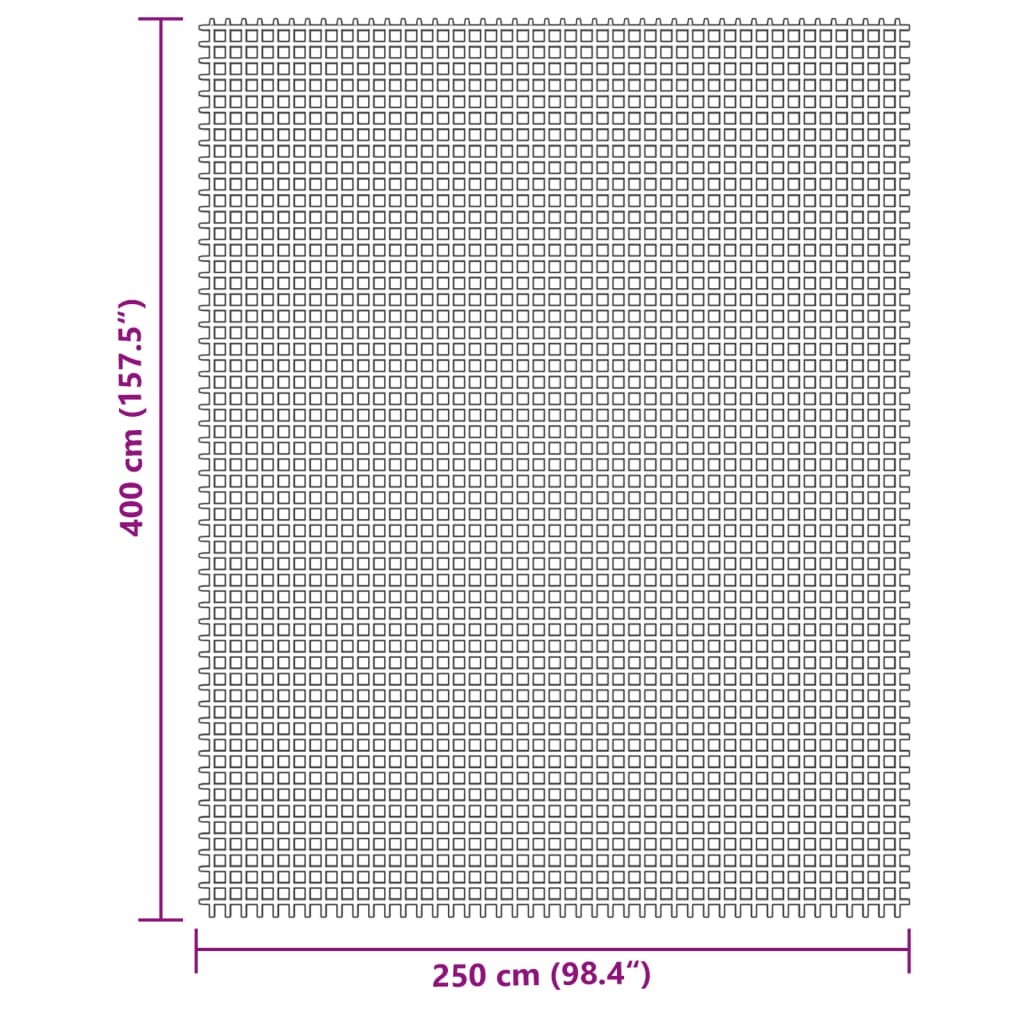 vidaXL Tenttapijt 4x2,5 m crèmekleurig