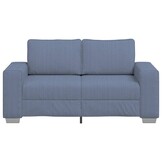 vidaXL Loveseat Sofa Blauw 160x77x82 cm Corduroy Stof