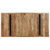 vidaXL Eettafel 160x80x76 cm ruw mangohout