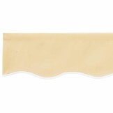 vidaXL Vervangend zonneschermdoek voor 2,5x2 m Crèmekleurig Polyester