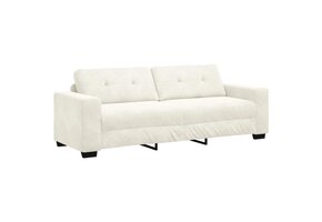 Moderne Fluweel Sofa - Crème Kleur - 220 cm - 30% Korting