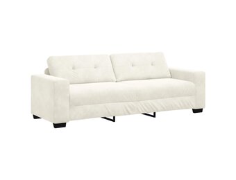 3-Zits Bank Crème Fluweel 220 cm met 35% Korting