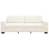 3-Zits Bank Crème Fluweel 220 cm met 35% Korting