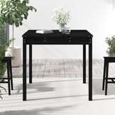 vidaXL Tuintafel Grenenhout Zwart 82,5x82,5x76 cm - 33% Korting!