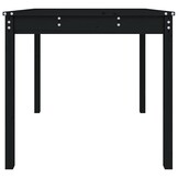 vidaXL Tuintafel Grenenhout Zwart 82,5x82,5x76 cm - 33% Korting!