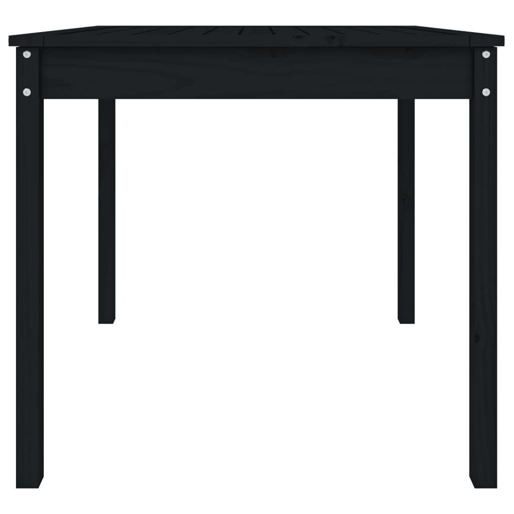 vidaXL Tuintafel Grenenhout Zwart 82,5x82,5x76 cm - 33% Korting!