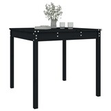 vidaXL Tuintafel Grenenhout Zwart 82,5x82,5x76 cm - 33% Korting!