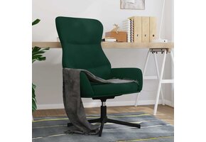 Donkergroene Fluwelen Relaxstoel - 34% Korting!