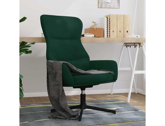 Donkergroene Fluwelen Relaxstoel - 34% Korting!