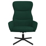 Donkergroene Fluwelen Relaxstoel - 34% Korting!
