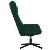 Donkergroene Fluwelen Relaxstoel - 34% Korting!