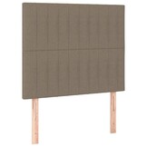 Hoofdbord taupe stof 90x5x118/128 cm - 29% korting