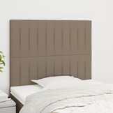 Hoofdbord taupe stof 90x5x118/128 cm - 29% korting