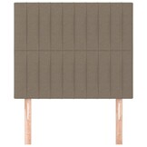 Hoofdbord taupe stof 90x5x118/128 cm - 29% korting