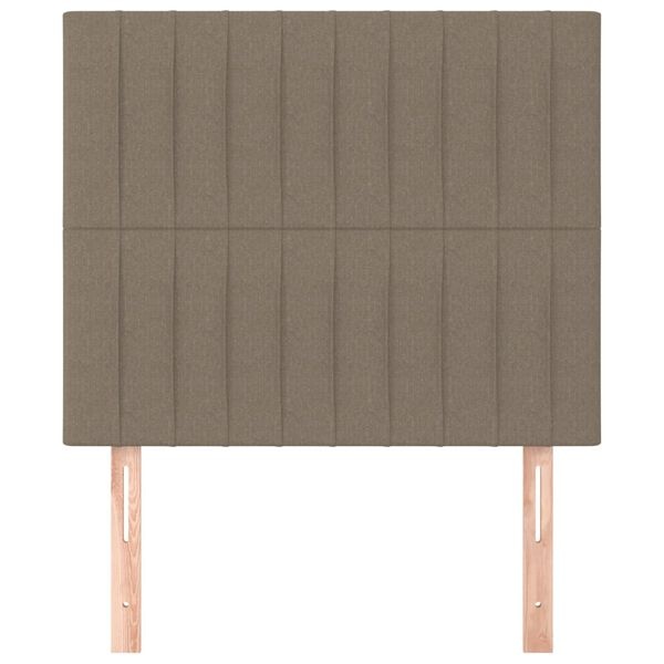 Hoofdbord taupe stof 90x5x118/128 cm - 29% korting