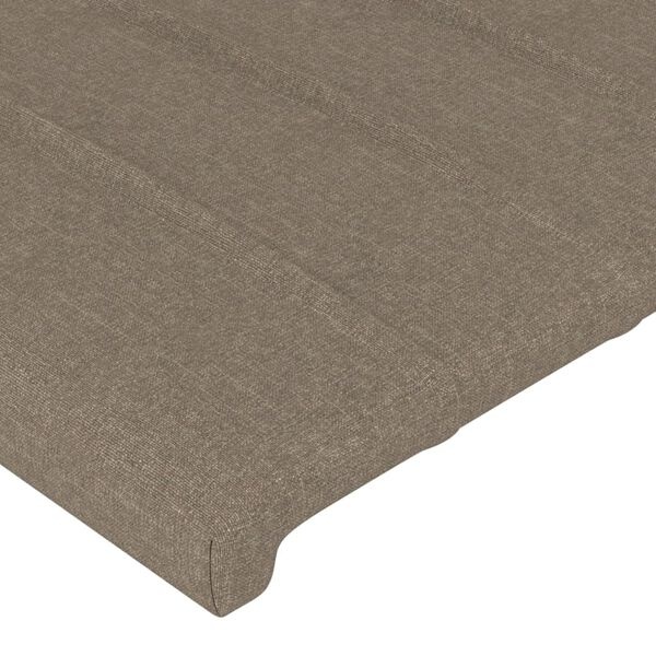 Hoofdbord taupe stof 90x5x118/128 cm - 29% korting