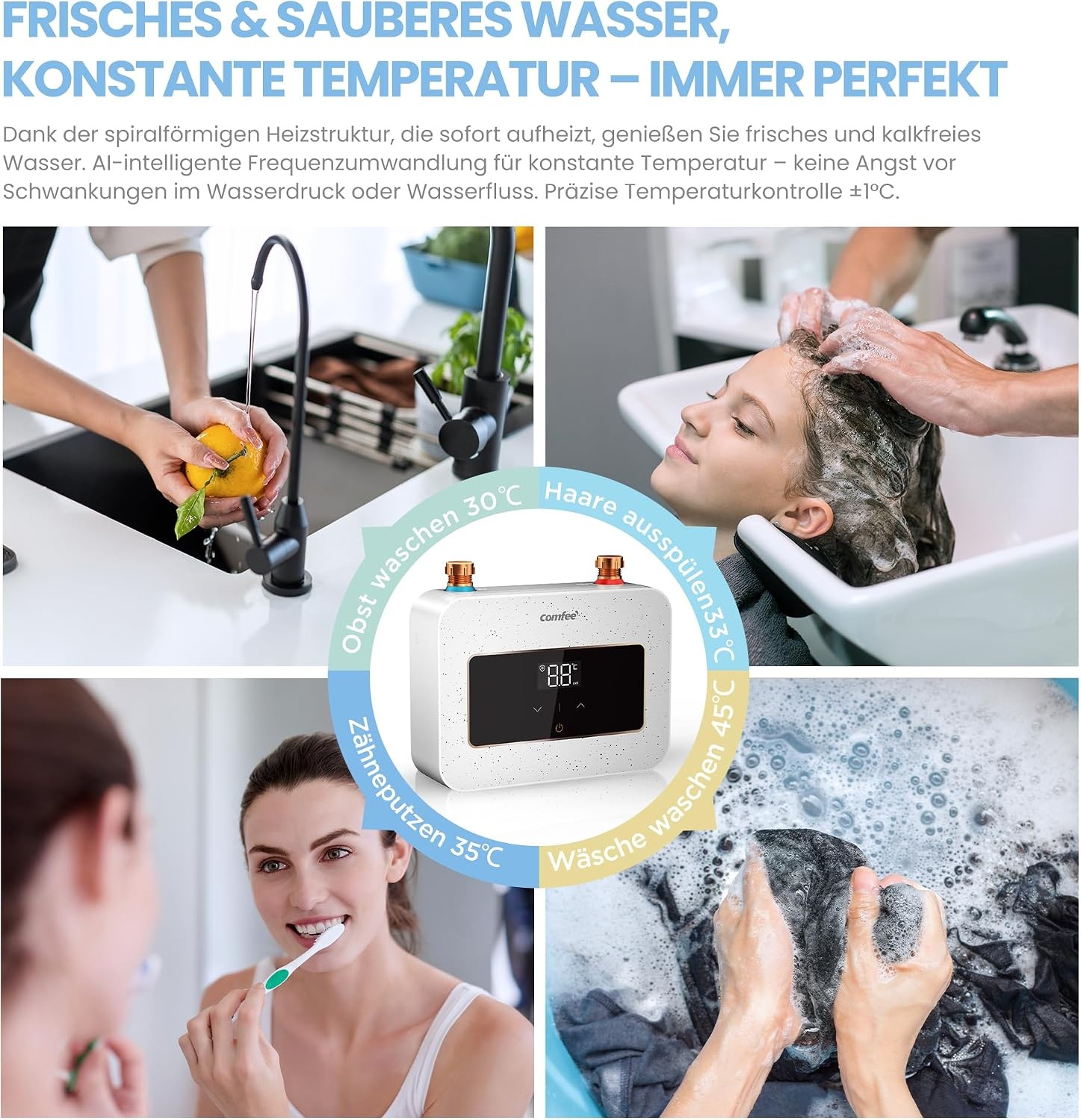 Doorstroomboiler Mini 3,6 kW Wit - Direct Warm Water met 29% Korting