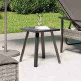 VidaXL Tuintafel Staal Antraciet 34x34x38 cm - 51% Korting