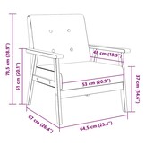 vidaXL Fauteuil kunstleer zwart