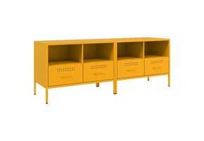 Tv-meubel Staal Mosterdgeel - 35% Korting