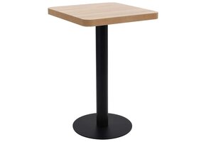 Bistrotafel Lichtbruin MDF 50x50 cm - 34% Korting