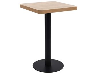 vidaXL Bistrotafel 50x50 cm MDF lichtbruin