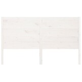 Hoofdbord Massief Grenenhout Wit 146x4x100 cm - 80% Korting