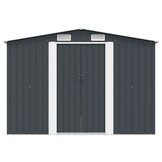 VidaXL Metalen Tuinschuur Antraciet (257x298x178cm) - 60% Korting