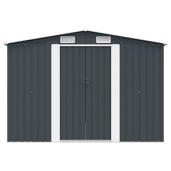 VidaXL Metalen Tuinschuur Antraciet (257x298x178cm) - 60% Korting