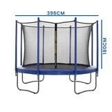 Trampoline veiligheidsnet 396 cm (13 ft) binnenrand | 180 cm hoog | 33% Korting