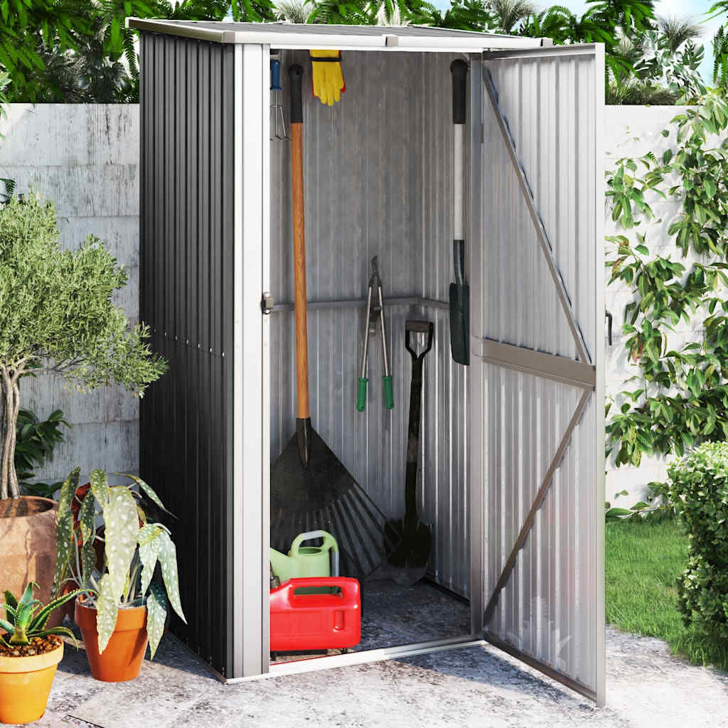 vidaXL Tuinschuur 118,5x97x209,5 cm gegalvaniseerd staal antraciet