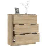 vidaXL Dressoir 60x30x70 cm bewerkt hout sonoma eikenkleurig