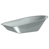 vidaXL Vervanging voor kruiwagenlade zilver 90 x 63 x 28 cm