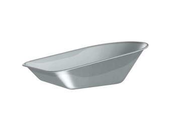 vidaXL Vervanging voor kruiwagenlade zilver 90 x 63 x 28 cm