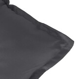 vidaXL Stoelkussens 4 st lage rug 100x50x7 cm stof gemêleerd antraciet